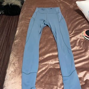 Size 2 Greyish Blue/Green Lululemon leggings